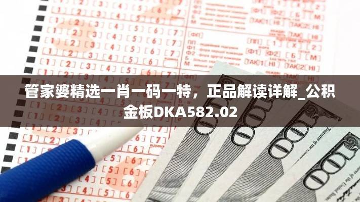 管家婆精选一肖一码一特，正品解读详解_公积金板DKA582.02