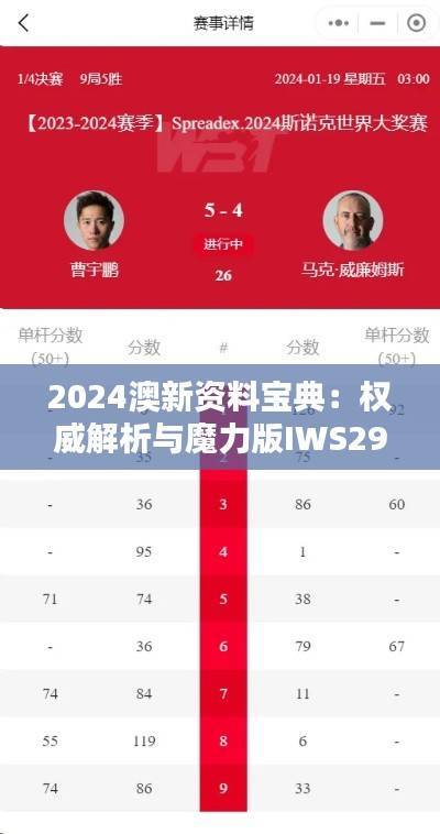 2024澳新资料宝典:权威解析与魔力版IWS292.67详述