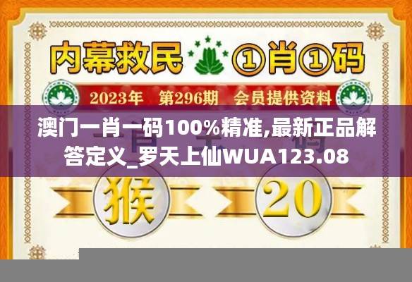 澳门一肖一码100%精准,最新正品解答定义_罗天上仙WUA123.08