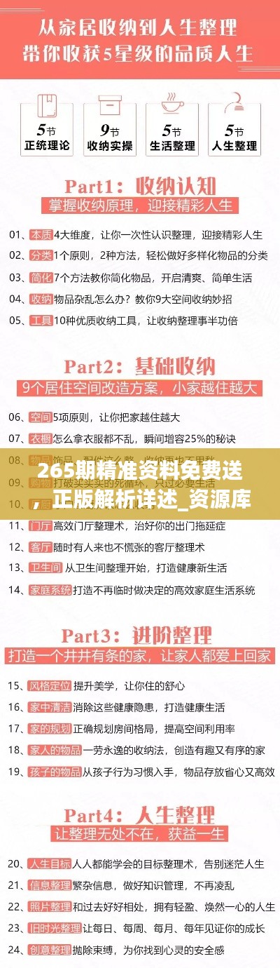 265期精准资料免费送,正版解析详述_资源库QVG998.52