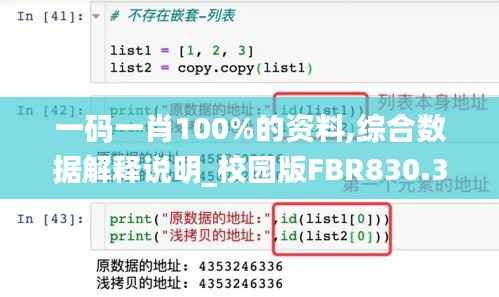 一码一肖100%的资料,综合数据解释说明_校园版FBR830.3