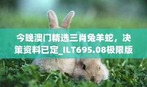 今晚澳门精选三肖兔羊蛇,决策资料已定_ILT695.08极限版