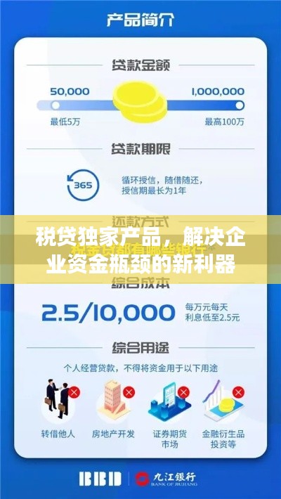 税贷独家产品,解决企业资金瓶颈的新利器