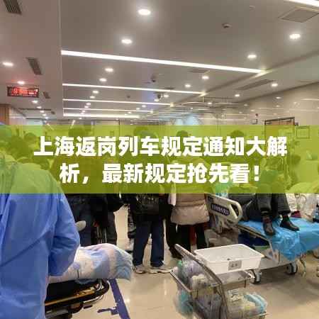 上海返岗列车规定通知大解析,最新规定抢先看!