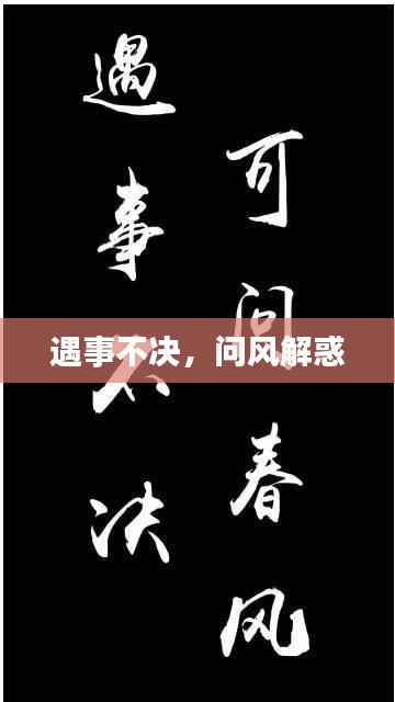 遇事不决,问风解惑