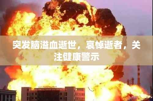 突发脑溢血逝世,哀悼逝者,关注健康警示