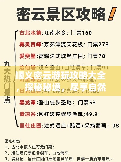 顺义密云游玩攻略大全，探秘秘境，尽享自然之美！